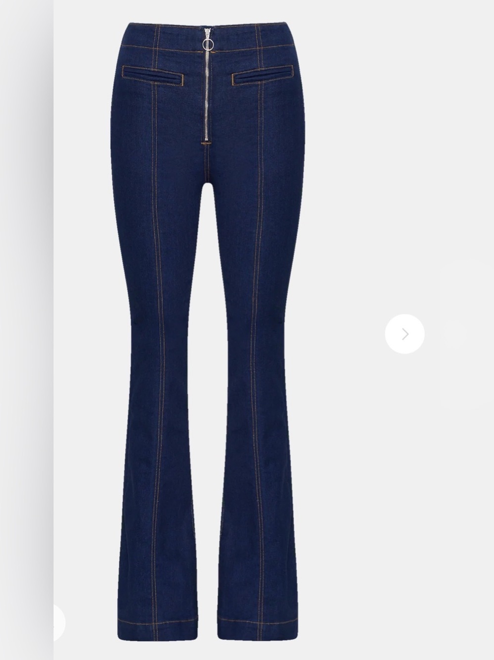 Veronica Beard Beverly High Rise Skinny Flare Trouser Jeans Dark Wash Italian 32